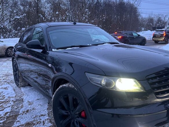 2007 Infiniti FX35 I (S50) Рестайлинг, чёрный, 1550000 рублей - вид 11