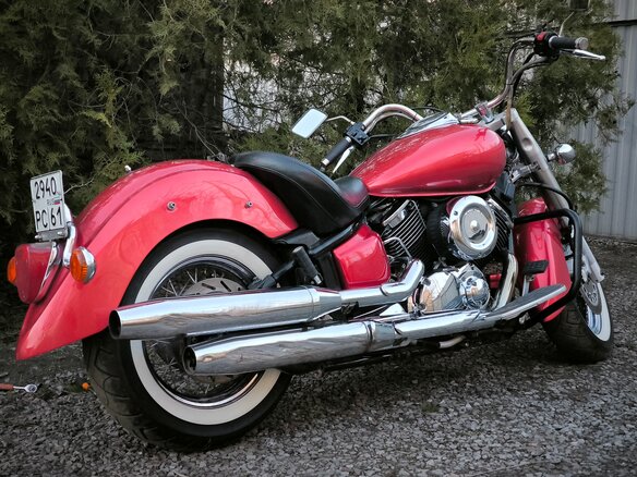 2003 Yamaha XVS1100, красный, 550000 рублей - вид 2