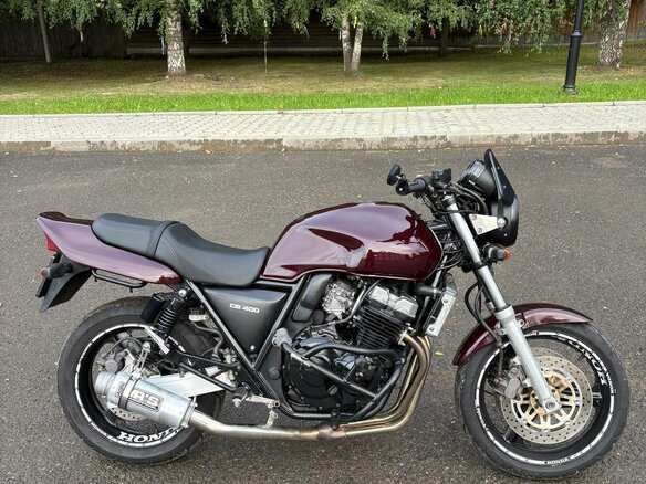 1996 Honda CB 400 Super Four, красный - вид 5