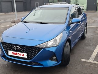 2021 Hyundai Solaris II Рестайлинг, синий, 1350000 рублей, вид 1