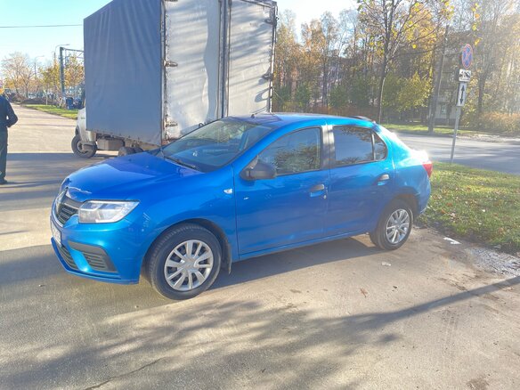 2018 Renault Logan II Рестайлинг, синий, 580000 рублей - вид 13
