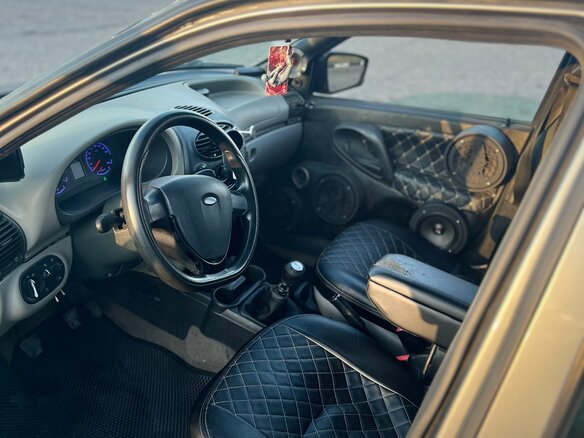 2009 Lada (ВАЗ) Kalina I, серый, 350000 рублей - вид 13