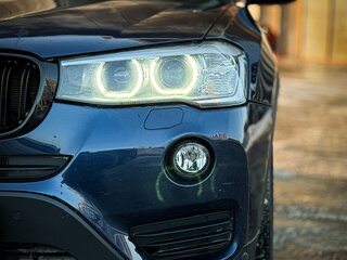 2014 BMW X3 28i xDrive II (F25) Рестайлинг, синий, 2200000 рублей, вид 3