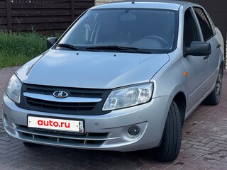 2014 Lada (ВАЗ) Granta I, серебристый, 420000 рублей, вид 4