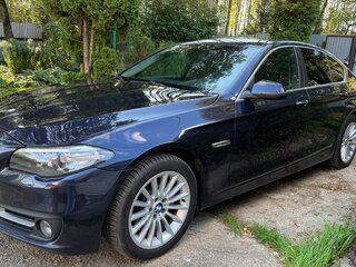 2016 BMW 5 серии 520d VI (F10/F11/F07) Рестайлинг, синий, 1900000 рублей, вид 4