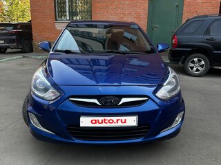 2012 Hyundai Solaris I, синий, 599999 рублей, вид 4