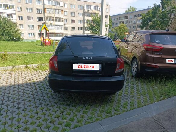 2004 Kia Rio I Рестайлинг, чёрный, 175000 рублей - вид 6