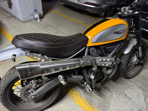2015 Ducati Scrambler 800, жёлтый, 750000 рублей - вид 12