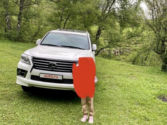 2015 Lexus LX 570 III Рестайлинг, белый, 5700000 рублей - вид 1