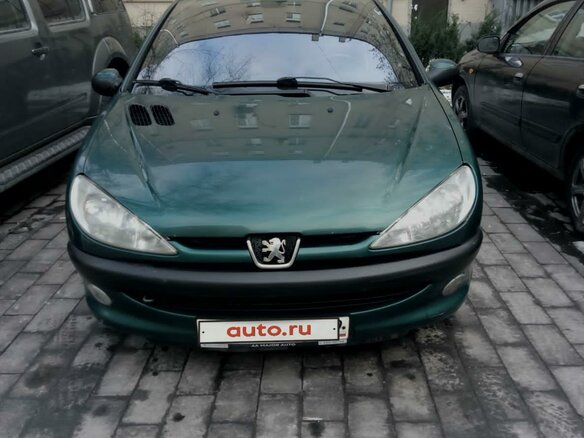 2002 Peugeot 206, зелёный