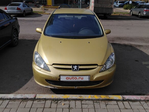 2003 Peugeot 307 I, золотистый, 410000 рублей - вид 1