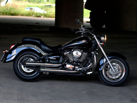 2008 Kawasaki VN900 Vulcan, чёрный, 510000 рублей, вид 3