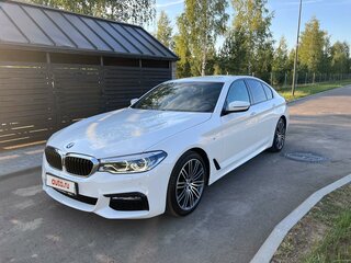 2017 BMW 5 серии 530i VII (G30/G31/G38), белый, 3396192 рублей, вид 2