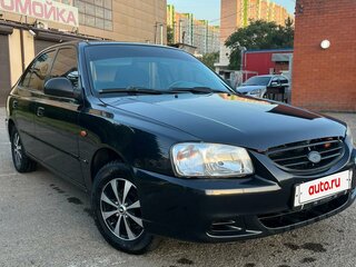 2008 Hyundai Accent ТагАЗ II, чёрный, 399999 рублей, вид 1