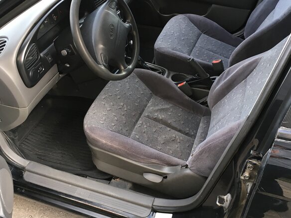 2007 Kia Spectra I Рестайлинг 2, чёрный - вид 4