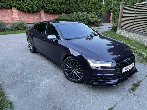 2016 Audi S7 I (4G) Рестайлинг, фиолетовый - вид 3