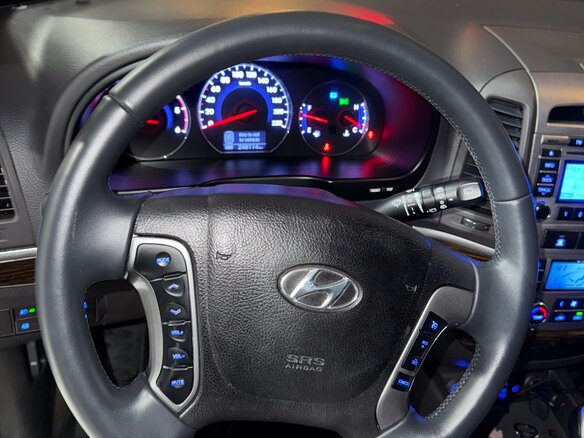 2012 Hyundai Santa Fe II Рестайлинг, пурпурный, 1400000 рублей - вид 16