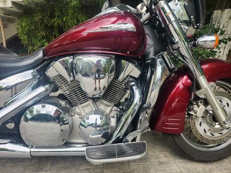 2007 Honda VTX 1300, пурпурный, 650000 рублей, вид 2