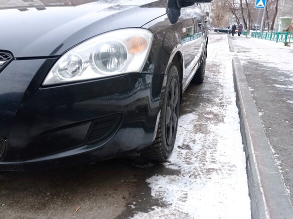 2008 Kia Ceed I, чёрный - вид 1