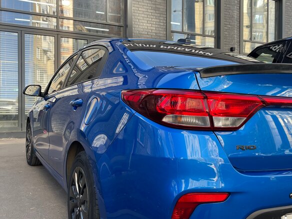 2019 Kia Rio IV, синий, 1450000 рублей - вид 6