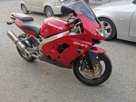 1998 Kawasaki ZX-9R Ninja, пурпурный, 350000 рублей, вид 1