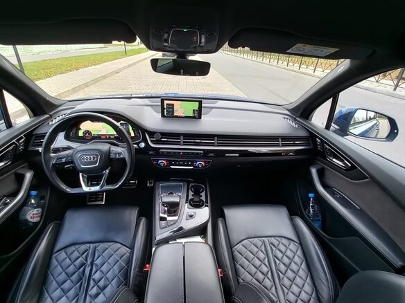 2017 Audi Q7 II (4M), синий, 3150000 рублей - вид 5