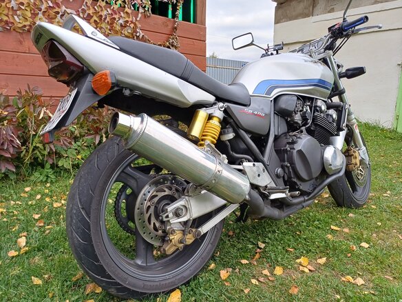 2001 Honda CB 400 Super Four, серебристый, 299000 рублей - вид 3