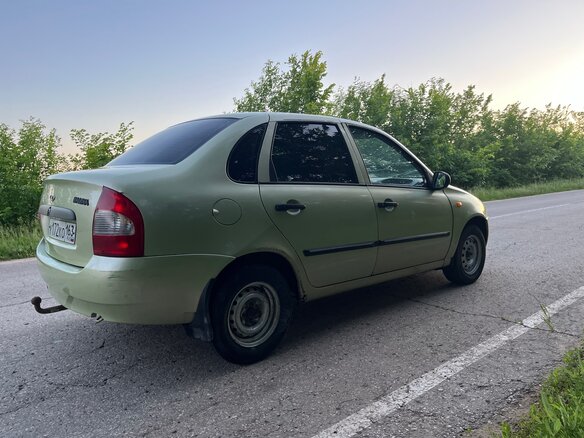 2006 Lada (ВАЗ) Kalina I, зелёный, 110000 рублей - вид 5