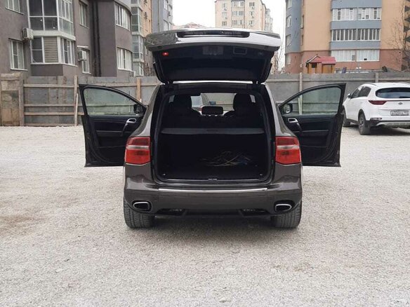 2008 Porsche Cayenne S I Рестайлинг (957), коричневый, 900000 рублей - вид 3