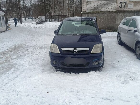 2008 Opel Meriva A Рестайлинг, синий, 270000 рублей - вид 1