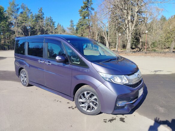 2015 Honda Stepwgn Spada V, фиолетовый, 1825000 рублей - вид 1