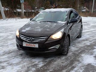 2014 Hyundai Solaris I Рестайлинг, коричневый, 1220000 рублей, вид 5