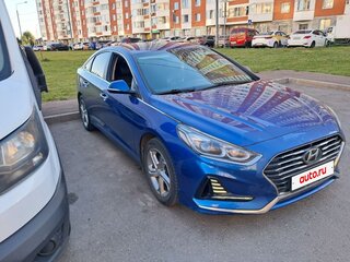 2017 Hyundai Sonata VII (LF) Рестайлинг, синий, 1100000 рублей, вид 1