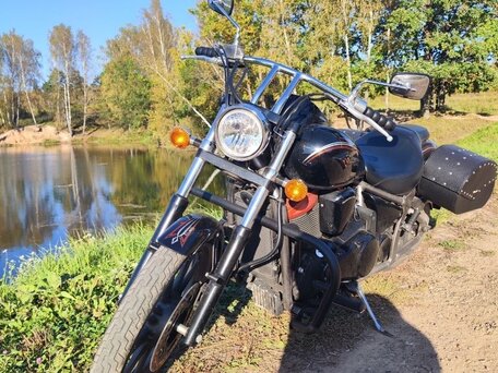 2008 Kawasaki VN900 Vulcan, чёрный, 450000 рублей, вид 5