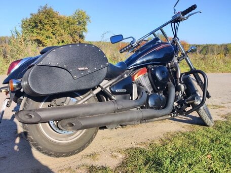 2008 Kawasaki VN900 Vulcan, чёрный, 450000 рублей, вид 2