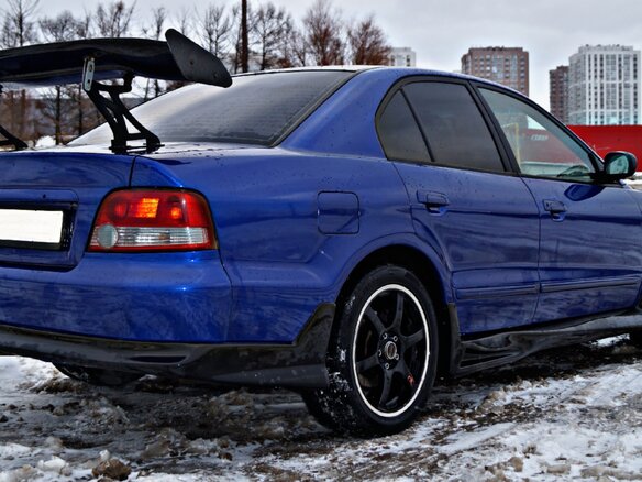 2002 Mitsubishi Galant VR-4 VIII Рестайлинг, синий, 800000 рублей - вид 12