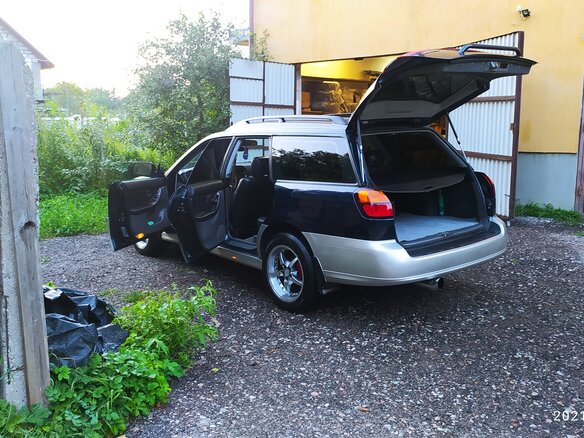 2003 Subaru Outback II, синий, 860000 рублей - вид 16