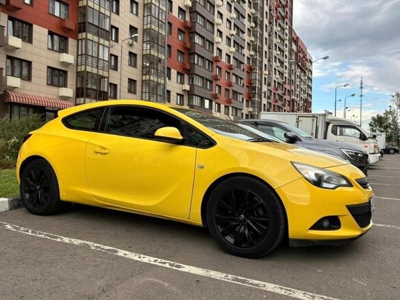 2012 Opel Astra GTC J Рестайлинг, жёлтый, 870000 рублей - вид 7