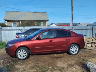 2008 Mazda 3 I (BK) Рестайлинг, красный, 820000 рублей, вид 3