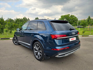2021 Audi Q7 45 TDI II (4M) Рестайлинг, синий, 6200000 рублей, вид 3