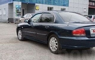 2007 Hyundai Sonata ТагАЗ IV (EF) Рестайлинг, синий, 630000 рублей, вид 4