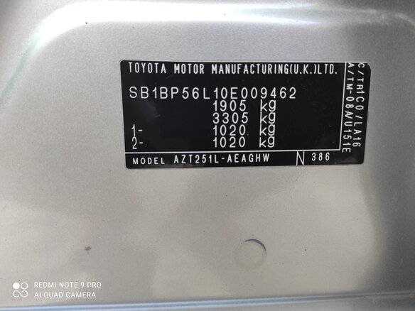 2005 Toyota Avensis II, серебристый - вид 14