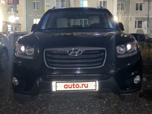 2011 Hyundai Santa Fe II Рестайлинг, чёрный, 1350000 рублей