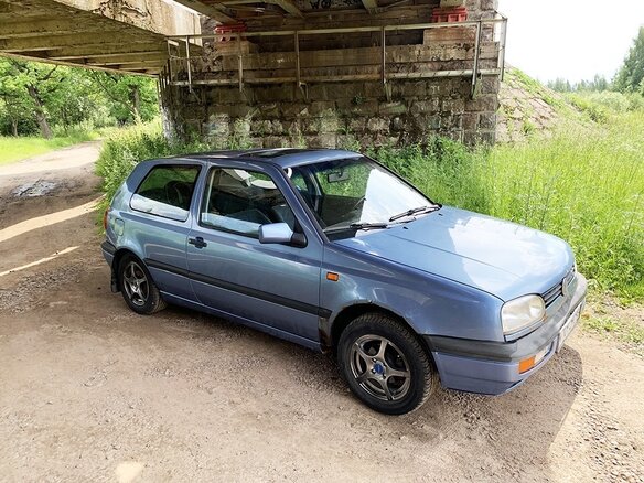 1991 Volkswagen Golf III, голубой