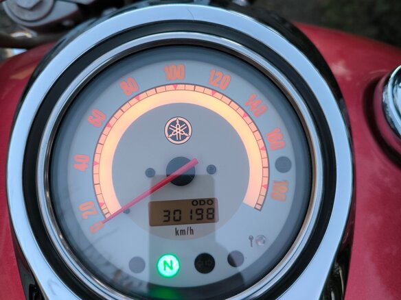 2003 Yamaha XVS1100, красный, 550000 рублей - вид 6