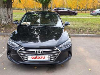 2017 Hyundai Elantra VI (AD), чёрный, 1485000 рублей, вид 3