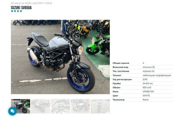 2016 Suzuki SV 650, белый, 599000 рублей - вид 5