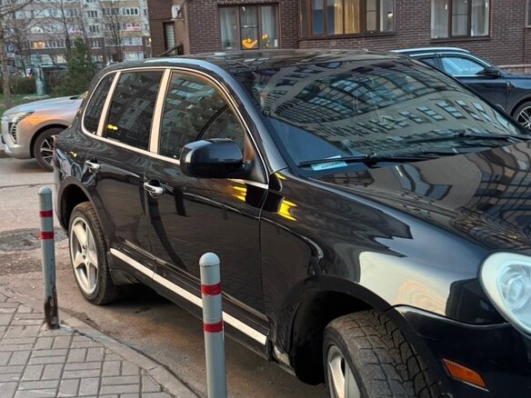 2008 Porsche Cayenne I Рестайлинг (957), чёрный, 770000 рублей - вид 5