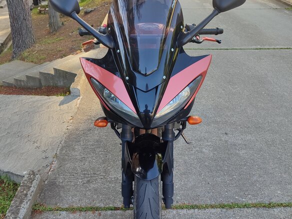 2009 Yamaha FZ6, красный, 380000 рублей