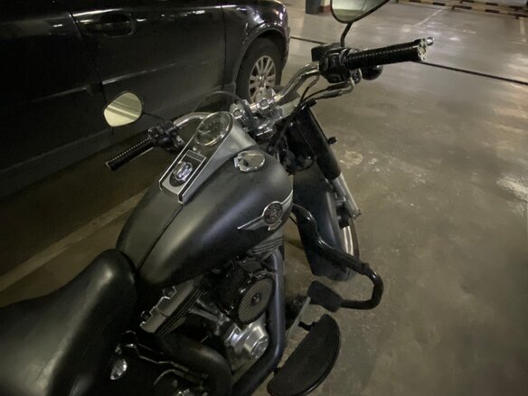 2010 Harley-Davidson Fat Boy, чёрный, 1200000 рублей